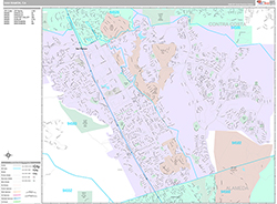 San Ramon Wall Map Premium Style 2026